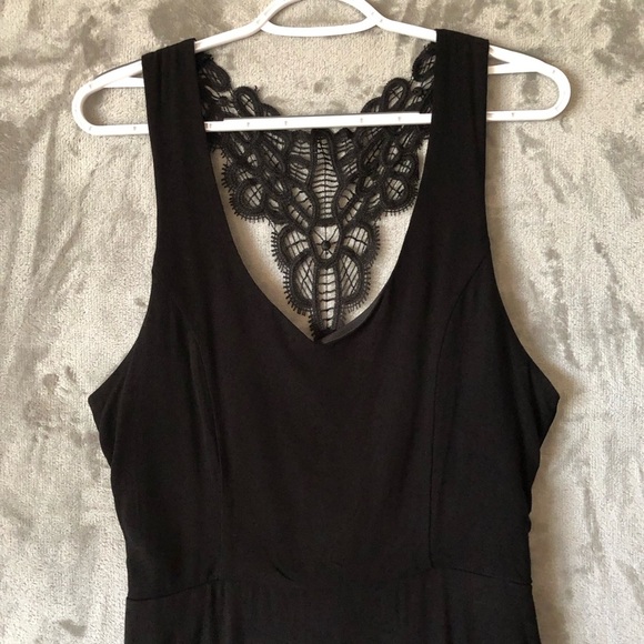Adam Levine Mini Black Dress Size L Flowy A-Line Flare Whimsigoth Feminine - Picture 3 of 14
